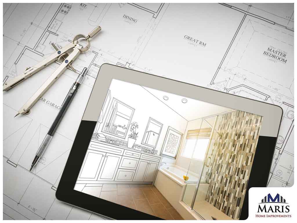 Efficient Bathroom Design Separating Wet and Dry Zones